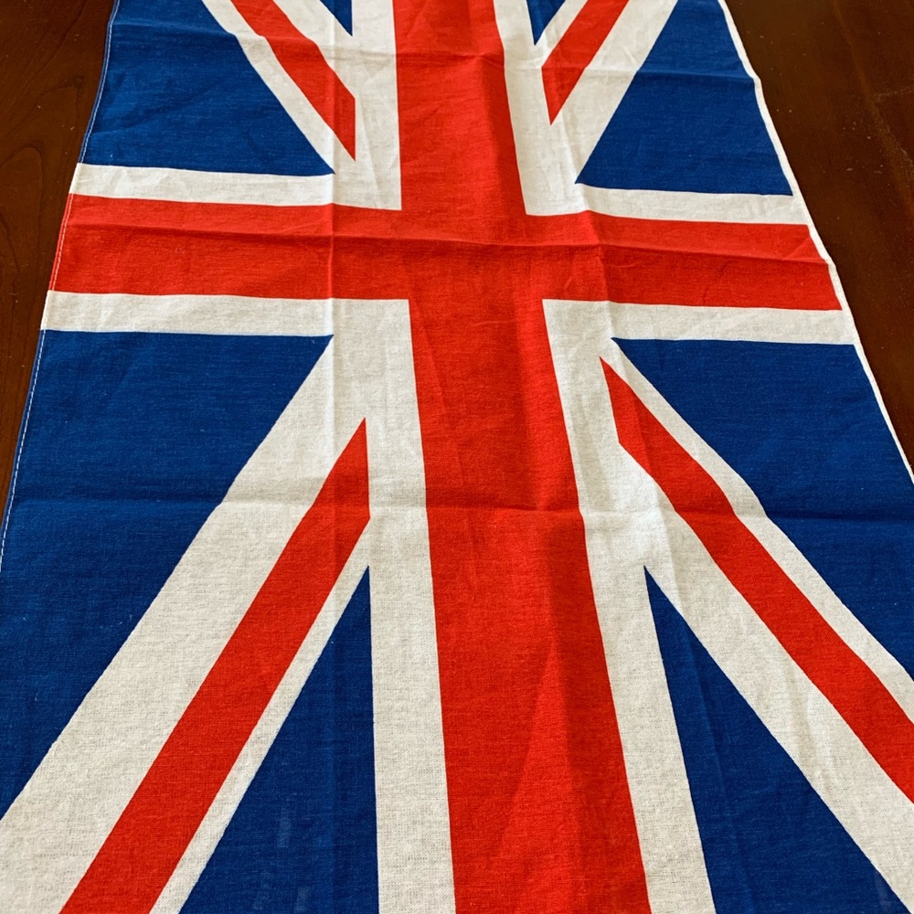 NEW- Union Flag/Jack British clothe flag placement fabric cotton decor